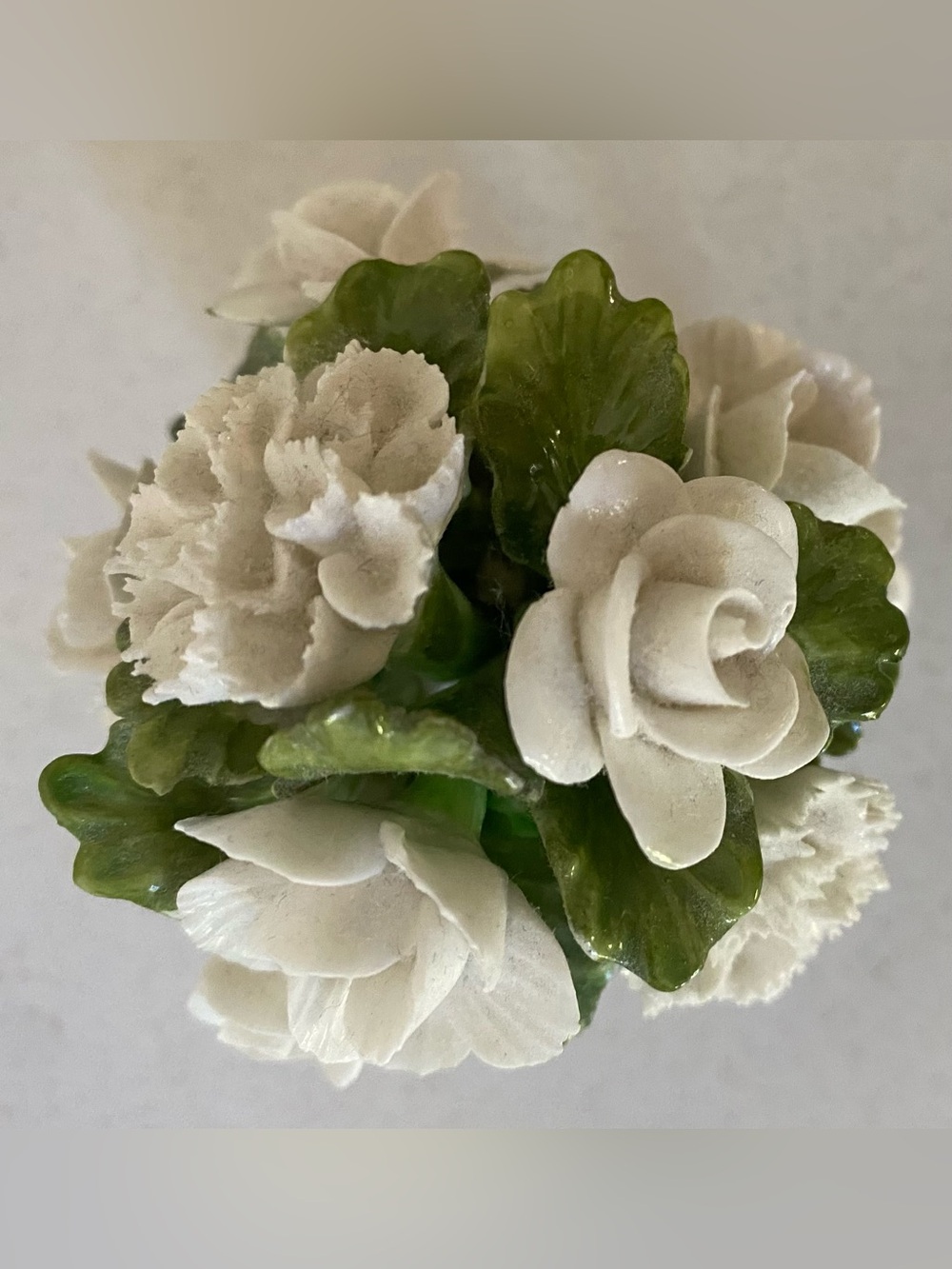 Vintage Aynsley England Fine Bone China Miniature Flower Arrangement Figurine